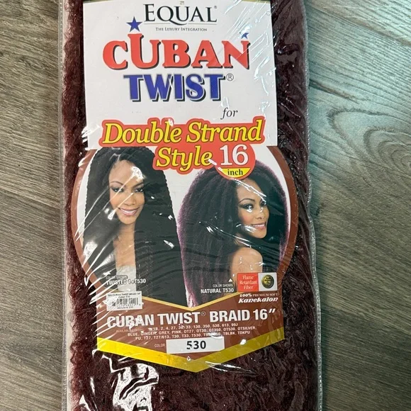 Equal Cuban Twist Hair - Burgundy - Picture 4 of 7